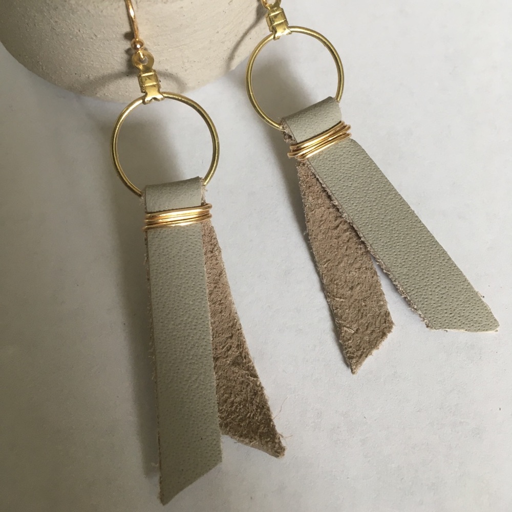 Handmade Leather Earrings!!